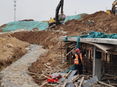 泰安住建局 泮河治理工程加速推進，一期項目預計6月底竣工，房屋建設工程施工同步開展